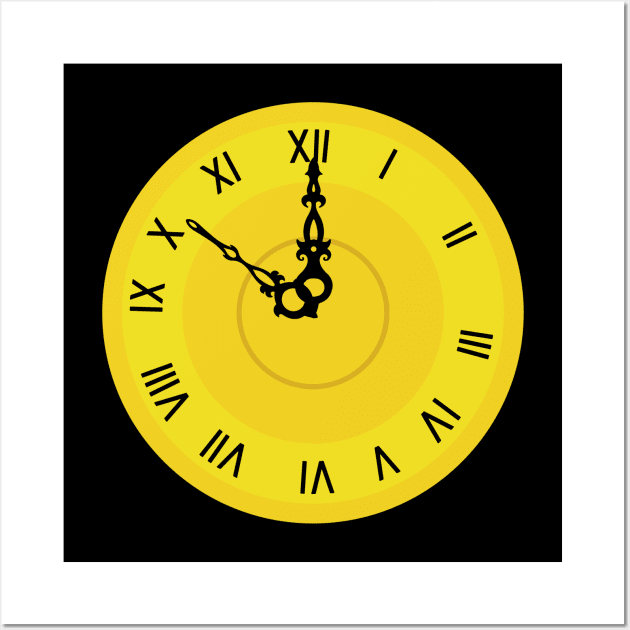 midnight Clock Wall Art by holidaystore